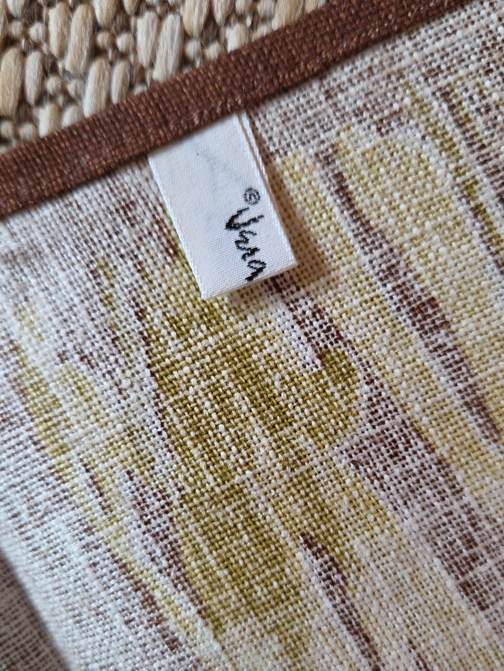 Vintage 1970s Vera Neumann Linen Dish Towels NWOT - Picture 3 of 5